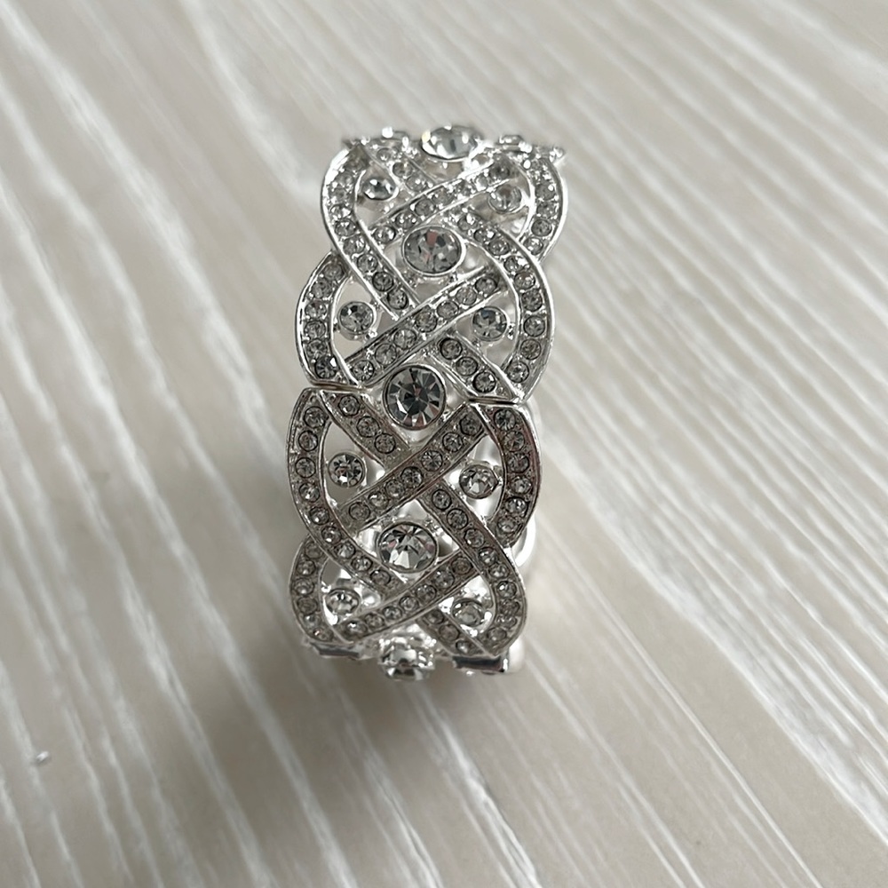 Silver & Crystal Diamanté Bracelet